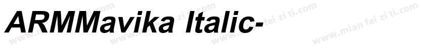 ARMMavika Italic字体转换